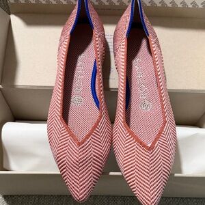 Rothy's Women's Burnt Orange Herringbone Flats